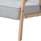 2人掛け天然木フレームソファ 布張りタイプ (ルッキ3 LGY/NA) 9枚目画像