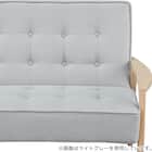 2人掛け天然木フレームソファ 布張りタイプ (ルッキ3 NV/MBR) 4枚目画像