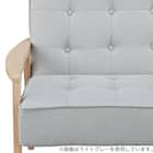 2人掛け天然木フレームソファ 布張りタイプ (ルッキ3 NV/MBR) 6枚目画像