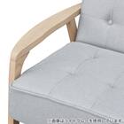 2人掛け天然木フレームソファ 布張りタイプ (ルッキ3 NV/MBR) 7枚目画像