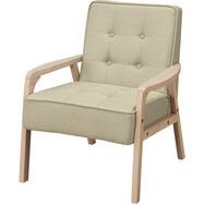 1人掛け天然木フレームソファ 布張りタイプ (ルッキ3)【期間限定価格：2/18～4/9まで】