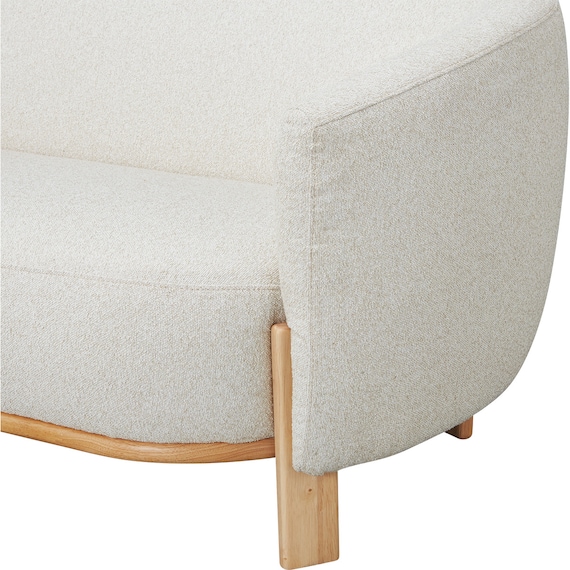 3人掛けソファ 布張りタイプ(MB15 BE) 5枚目画像