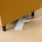 2人掛けコンパクトソファ 布張りタイプ (DJ11-2 オレンジ) 17枚目画像