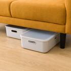 2人掛けコンパクトソファ 布張りタイプ (DJ11-2 オレンジ) 18枚目画像