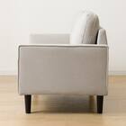 2人掛けコンパクトソファ 布張りタイプ (DJ11-2 ライトグレー) 9枚目画像