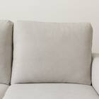 2人掛けコンパクトソファ 布張りタイプ (DJ11-2 ライトグレー) 11枚目画像