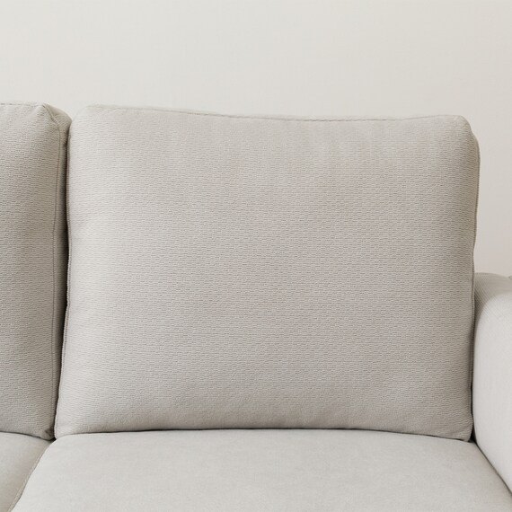 2人掛けコンパクトソファ 布張りタイプ (DJ11-2 ライトグレー) 11枚目画像