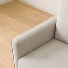 2人掛けコンパクトソファ 布張りタイプ (DJ11-2 ライトグレー) 14枚目画像