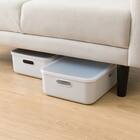 2人掛けコンパクトソファ 布張りタイプ (DJ11-2 ライトグレー) 18枚目画像