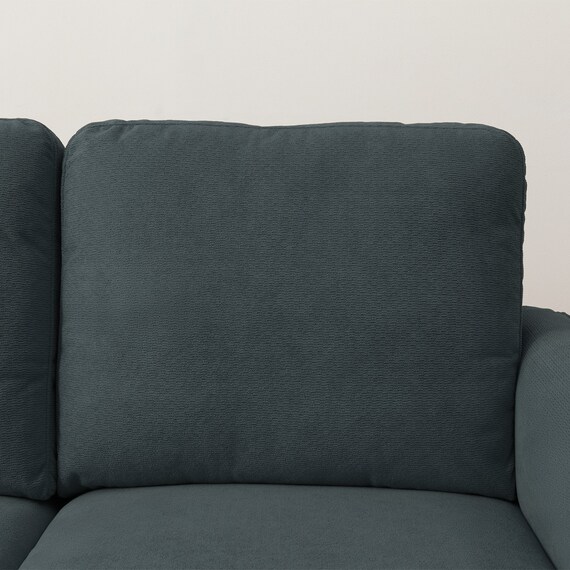 2人掛けコンパクトソファ 布張りタイプ (DJ11-2 ネイビー) 11枚目画像