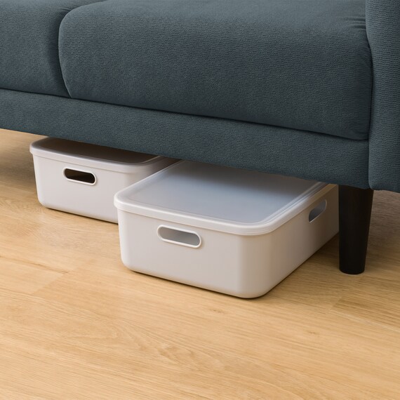 2人掛けコンパクトソファ 布張りタイプ (DJ11-2 ネイビー) 18枚目画像