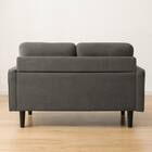 2人掛けコンパクトソファ 布張りタイプ (DJ11-2 ダークグレー) 10枚目画像