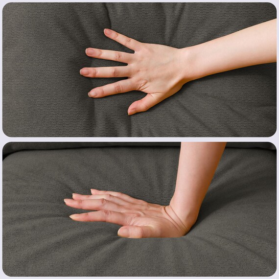 2人掛けコンパクトソファ 布張りタイプ (DJ11-2 ダークグレー) 12枚目画像