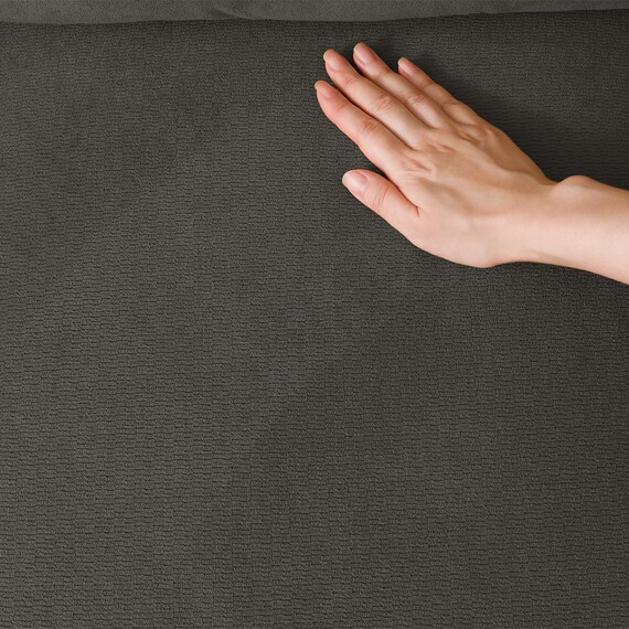 2人掛けコンパクトソファ 布張りタイプ (DJ11-2 ダークグレー) 13枚目画像