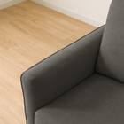 2人掛けコンパクトソファ 布張りタイプ (DJ11-2 ダークグレー) 14枚目画像