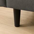 2人掛けコンパクトソファ 布張りタイプ (DJ11-2 ダークグレー) 16枚目画像