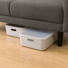 2人掛けコンパクトソファ 布張りタイプ (DJ11-2 ダークグレー) 18枚目画像