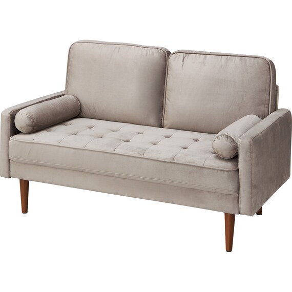 2人掛けソファ 布張りタイプ(QF01 B BE) 1枚目画像