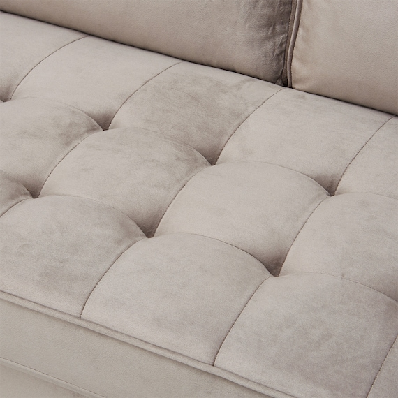 2人掛けソファ 布張りタイプ(QF01 B BE) 9枚目画像