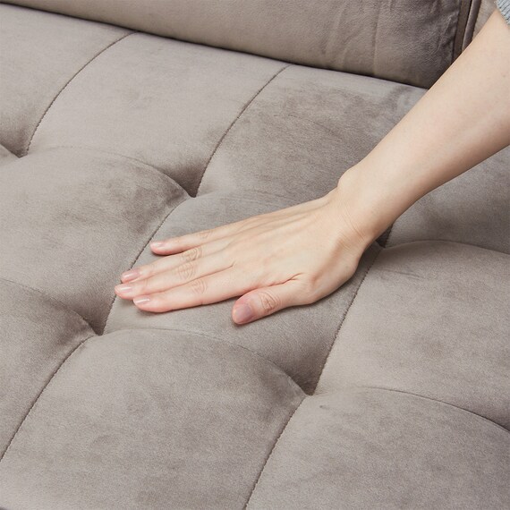 2人掛けソファ 布張りタイプ(QF01 B BE) 10枚目画像