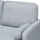 2人掛けソファ 布張りタイプ(QF01 GY) 10枚目画像