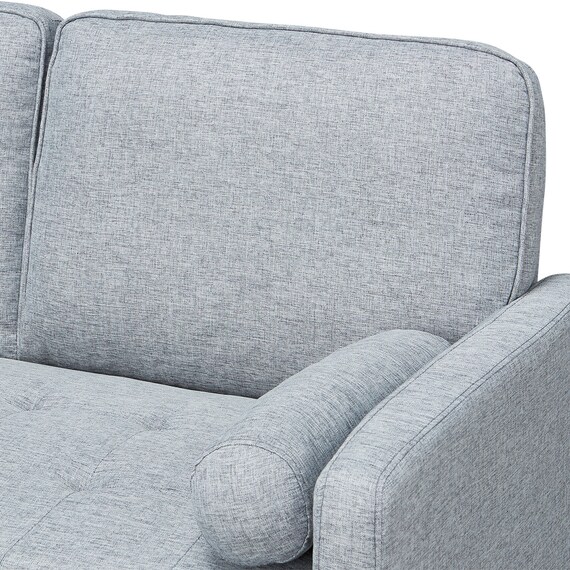 2人掛けソファ 布張りタイプ(QF01 GY) 10枚目画像