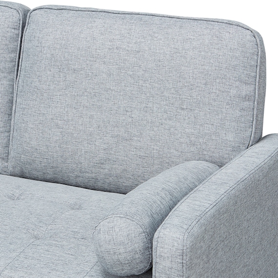 2人掛けソファ 布張りタイプ(QF01 GY) 10枚目画像