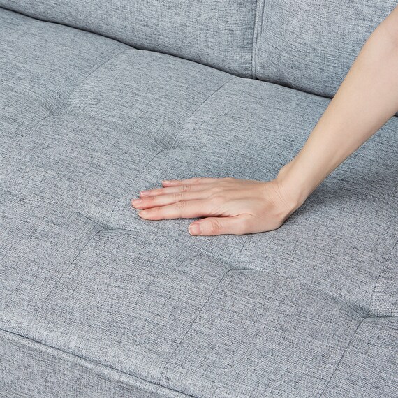 2人掛けソファ 布張りタイプ(QF01 GY) 12枚目画像