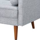 2人掛けソファ 布張りタイプ(QF01 GY) 15枚目画像