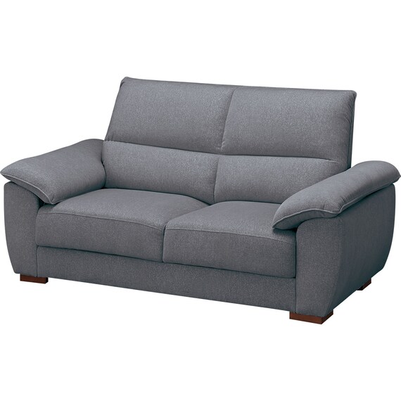 2人掛けソファ 布張りタイプ(SK9102 DGY) 1枚目画像