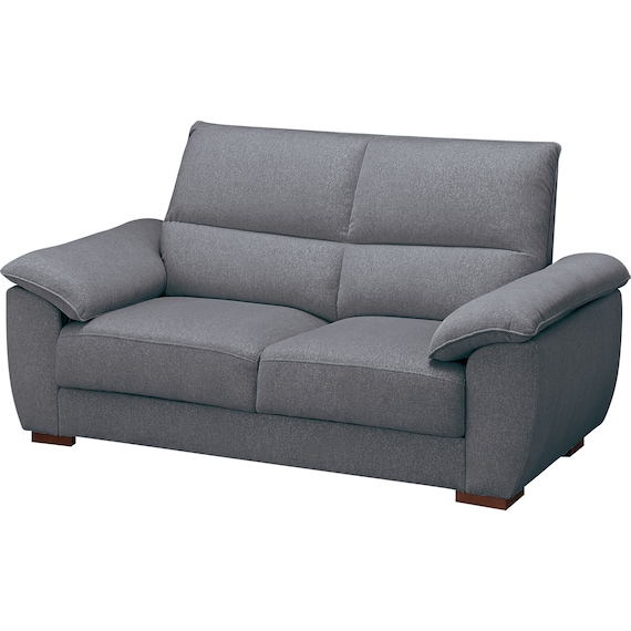 2人掛けソファ 布張りタイプ(SK9102 DGY) 1枚目画像