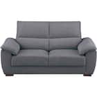 2人掛けソファ 布張りタイプ(SK9102 DGY) 2枚目画像