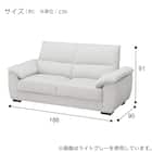 2人掛けソファ 布張りタイプ(SK9102 DGY) 7枚目画像