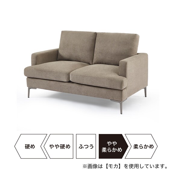 2人掛けソファ 布張りタイプ (TO01 DGY) 5枚目画像