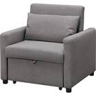 1人掛けソファベッド 布張りタイプ (BD02-2 DGY) 1枚目画像