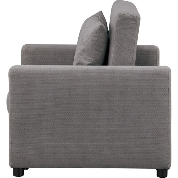 1人掛けソファベッド 布張りタイプ (BD02-2 DGY) 7枚目画像