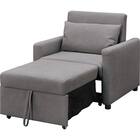 1人掛けソファベッド 布張りタイプ (BD02-2 DGY) 9枚目画像