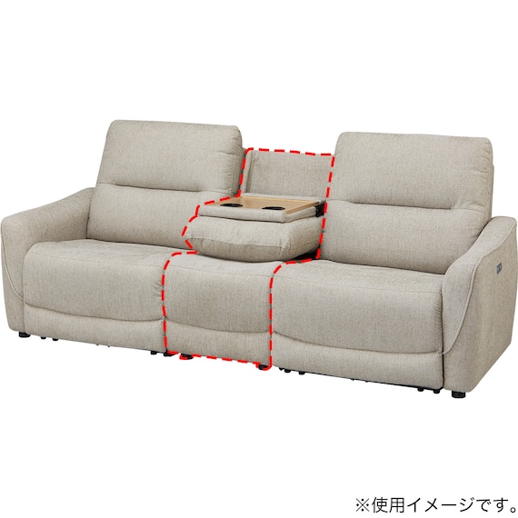 アームレスソファ 布張りタイプ(HE02N MO) 8枚目画像