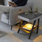 スピーカー&ランプ付きサイドテーブル (グレー) 11枚目画像