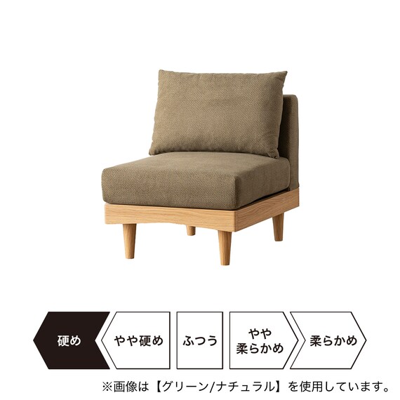 組み合わせできる1Pソファ (FLX ライトグレー / ナチュラル) 10枚目画像