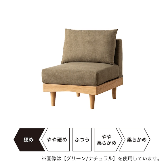 組み合わせできる1Pソファ (FLX ライトグレー / ナチュラル) 10枚目画像