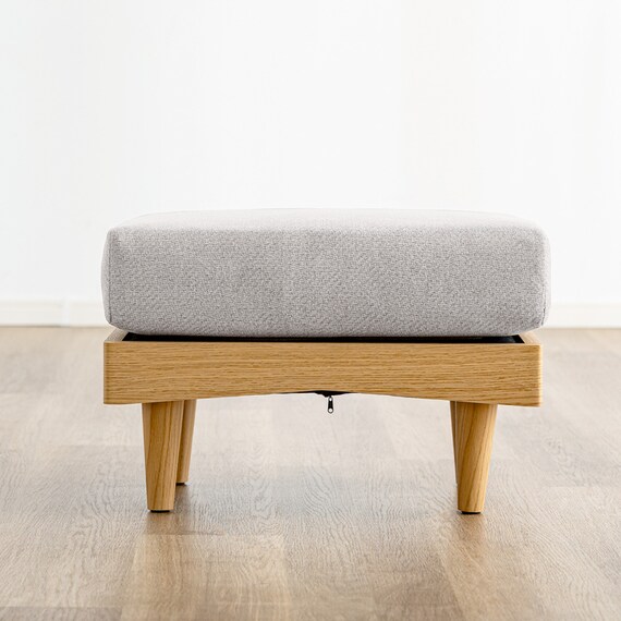 組み合わせできるスツール (FLX ライトグレー / ナチュラル) 2枚目画像