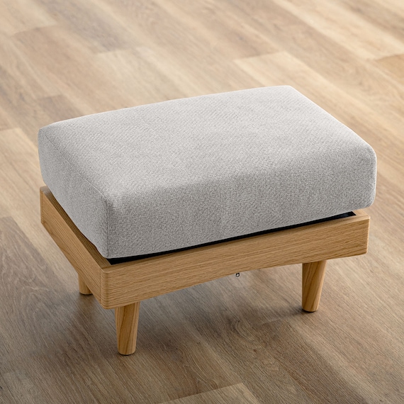 組み合わせできるスツール (FLX ライトグレー / ナチュラル) 3枚目画像