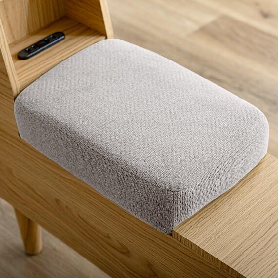 組み合わせできるサイドテーブル (FLX ライトグレー / ナチュラル) 4枚目画像