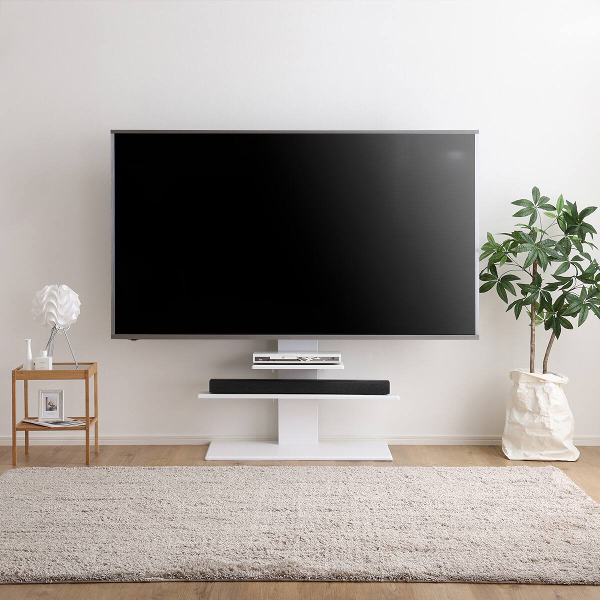 壁寄せテレビスタンド専用 追加棚板(HT01 サウンドバー A WH) | ニトリ