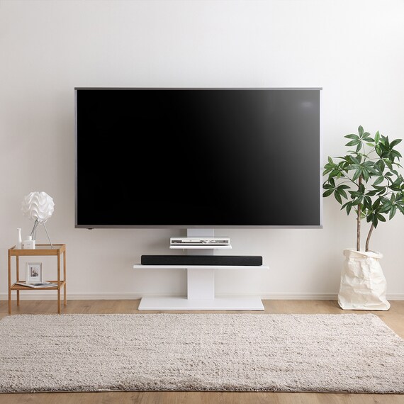 壁寄せテレビスタンド専用 追加棚板(HT01 サウンドバー A WH) | ニトリ 