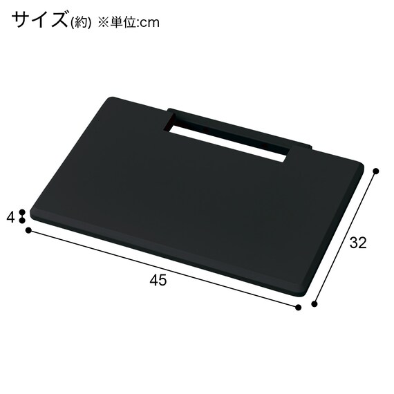 壁寄せテレビスタンド専用 追加棚板 (HT01 BK) 3枚目画像