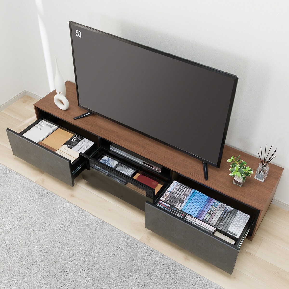 ローボード ローボード(LX01 180 MBR/GY) | ニトリネット【公式】 家具