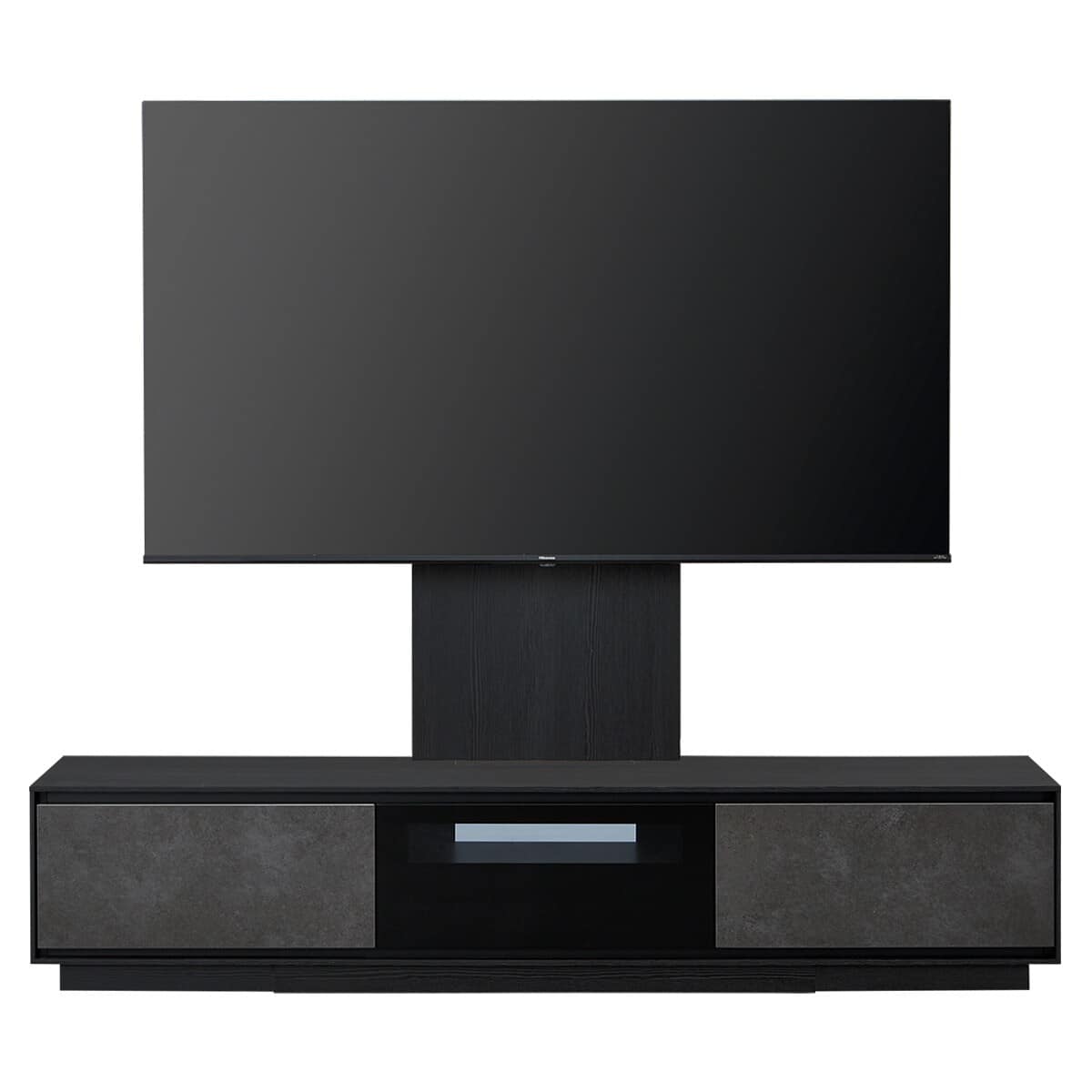 テレビボード + TV固定ボードセット (LX01 180 BK/GY /MX50N BK