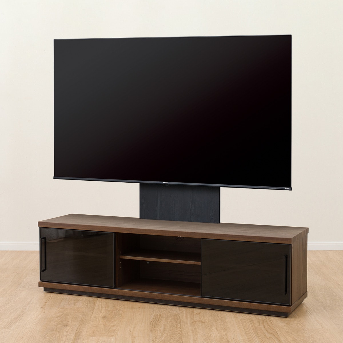 ローボード + TV固定ボードセット (LF03 150 MBR/MX50N BK) | ニトリ